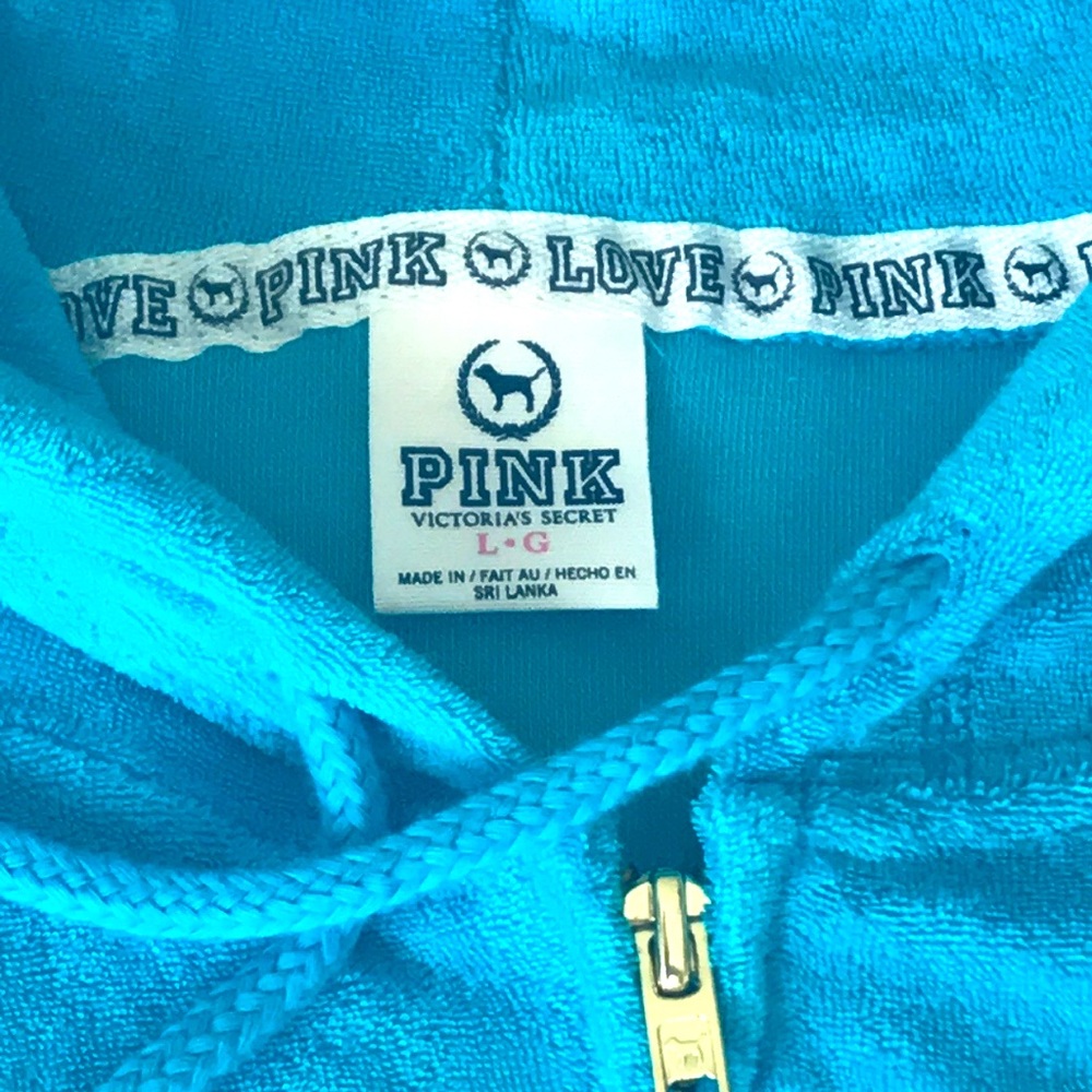 Vintage Vs Pink Victoria’s Secret rare y2k terry cloth turquoise set - Picture 9 of 12